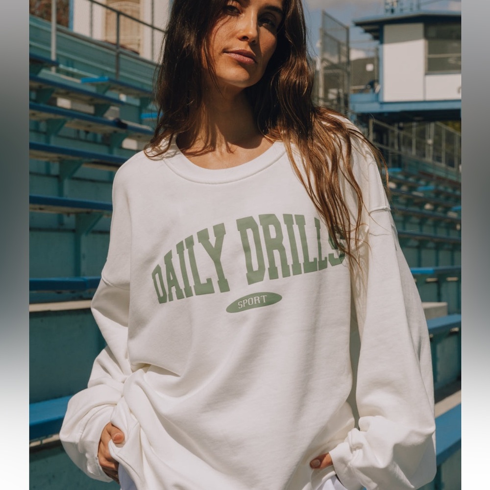 Daily drills oversized sport crew